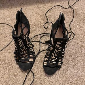 Lace up heels